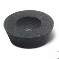Cgw Abrasives Cup Wheel, 4 x 3 in Dia x 2 in THK, 16 Grit, Silicon Carbide Abrasive 49002